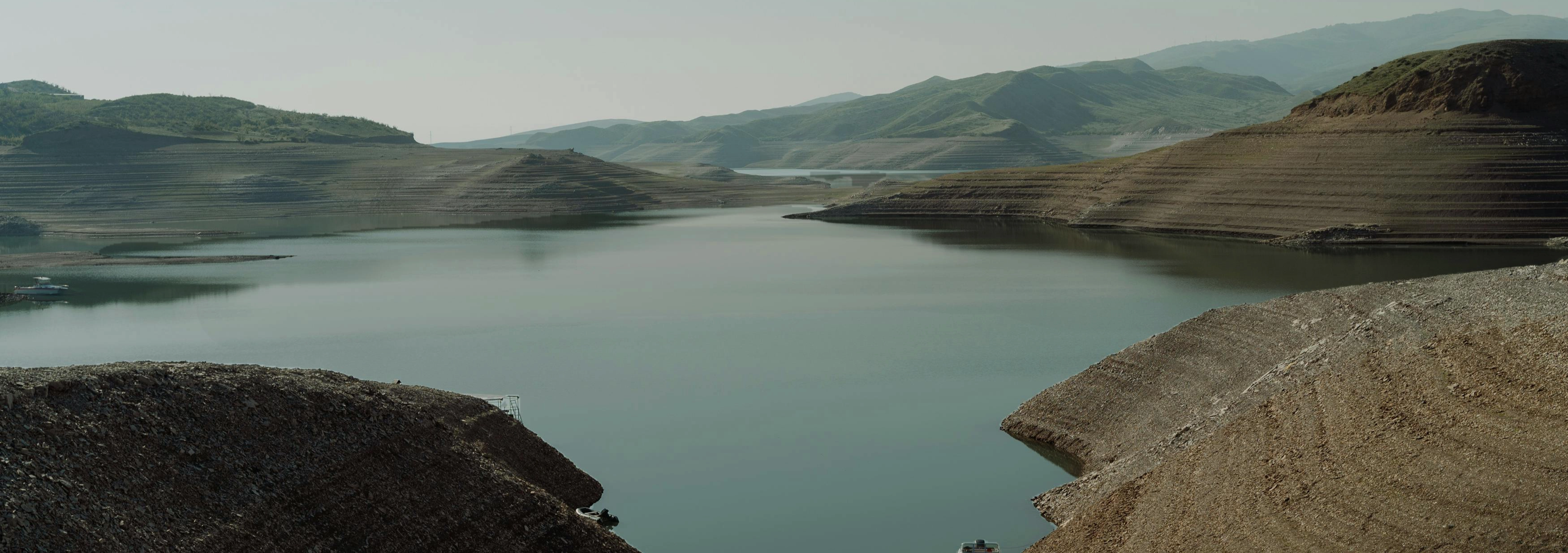 Beautiful Lake with mountains in the background.