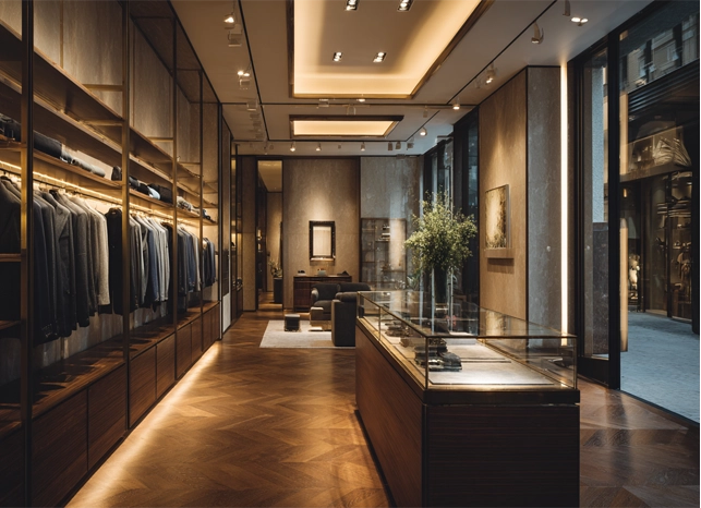 Luxury clothing store