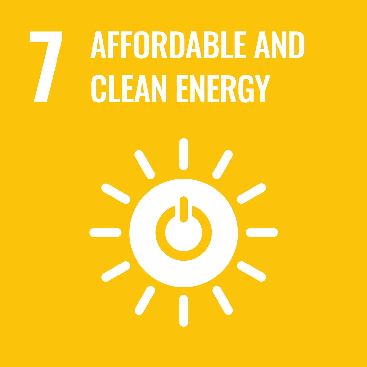 UN Goal 7: Affordable and clean energy